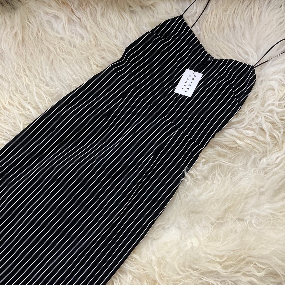 TANYA TAYLOR Striped Midi Dress - Picture 3 of 9